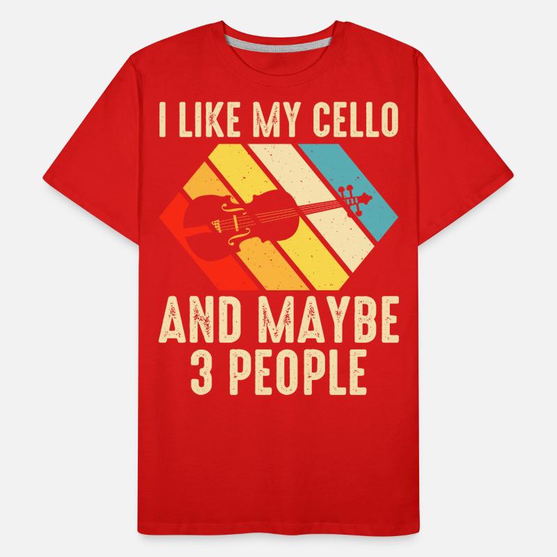 Violoncelle violoncelliste T-shirt bio Premium Homme