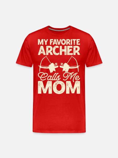 Archer Archery - Men's Premium Organic T-Shirt - red