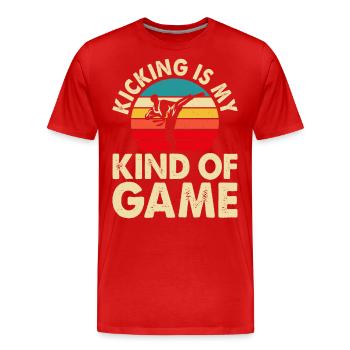 Karate Kampfsport - Männer Premium Bio T-Shirt - Rot - Vorne - Damien (186cm)
