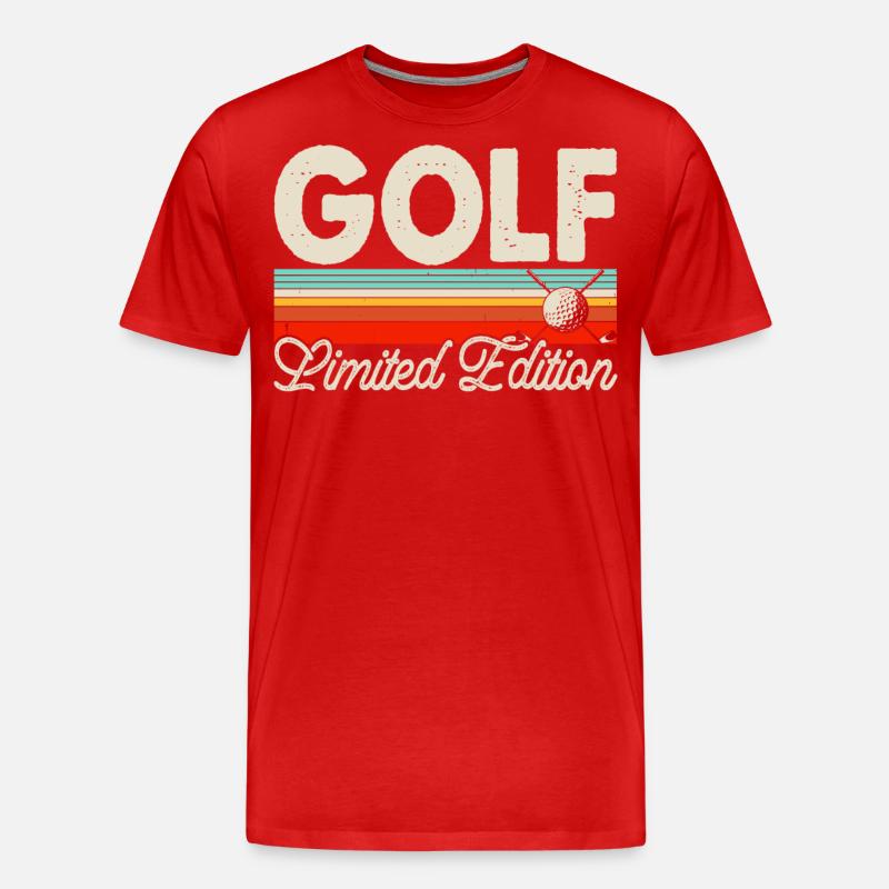 Golf Golfer - Männer Premium Bio T-Shirt - Rot
