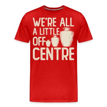Poterie Poterie Poterie - T-shirt bio Premium Homme - rouge - Devant - Damien (186cm)
