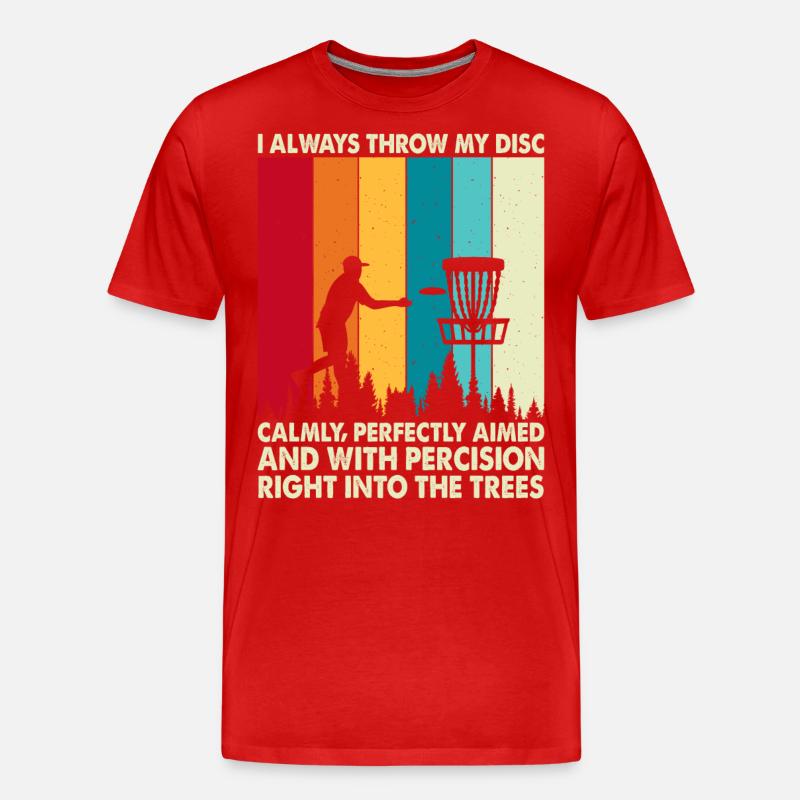 Discgolf Disc Golf - T-shirt bio Premium Homme - rouge