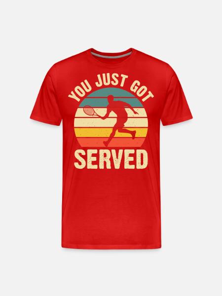 Tennis - Men's Premium Organic T-Shirt - red