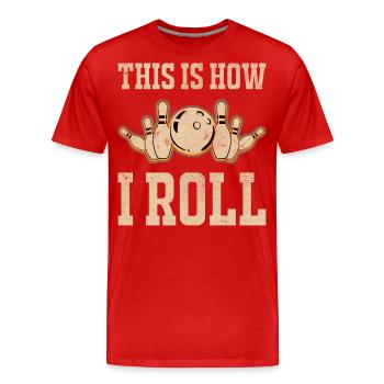Schach - Männer Premium Bio T-Shirt - Rot - Vorne - Damien (186cm)