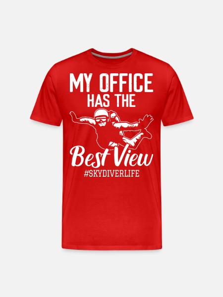 Skydiving - Men's Premium Organic T-Shirt - red