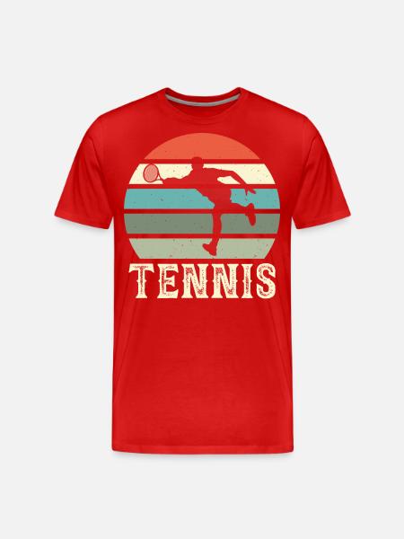 Tennis - Men's Premium Organic T-Shirt - red