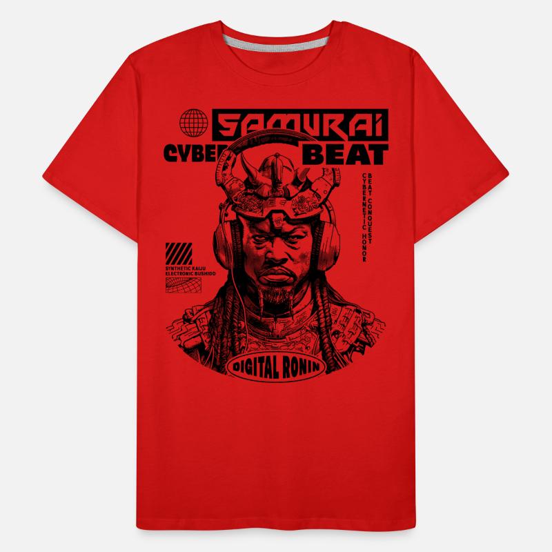 Tech Samurai Sci-Fi Shirt Männer Premium Bio T-Shirt