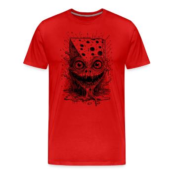 Drôle raclette Party T-shirt Design - T-shirt bio Premium Homme - rouge - Devant - Damien (186cm)