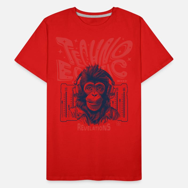 Revelations Shirt: Monkey, Techno and Ecstatic Beats Men's Premium Organic T-Shirt