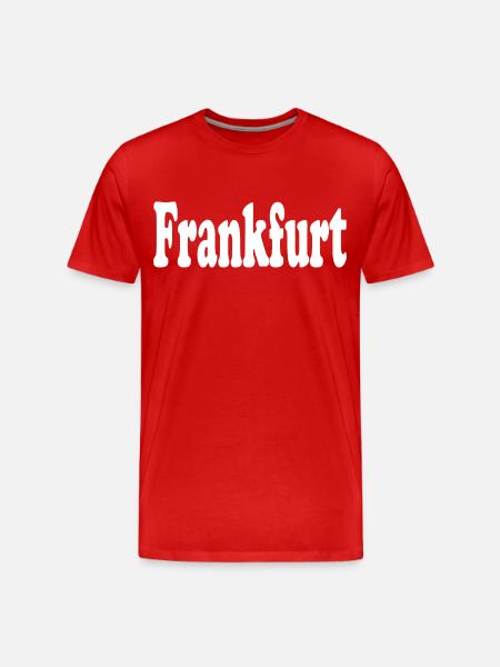 frankfurt - Männer Premium Bio T-Shirt - Rot