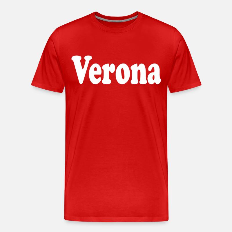 verona - Männer Premium Bio T-Shirt - Rot
