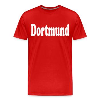 Dortmund - T-shirt bio Premium Homme - rouge - Devant - Damien (186cm)