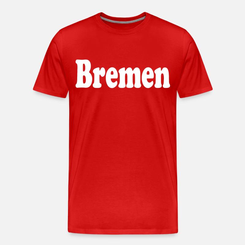 bremen - Männer Premium Bio T-Shirt - Rot
