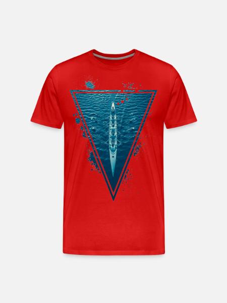 Rowing - Men's Premium Organic T-Shirt - red