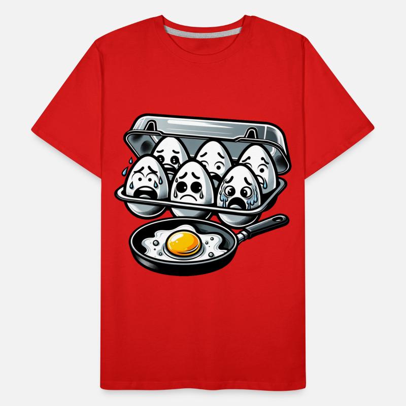 Eggs Fried Egg Easter Meme Men's Premium Organic T-Shirt