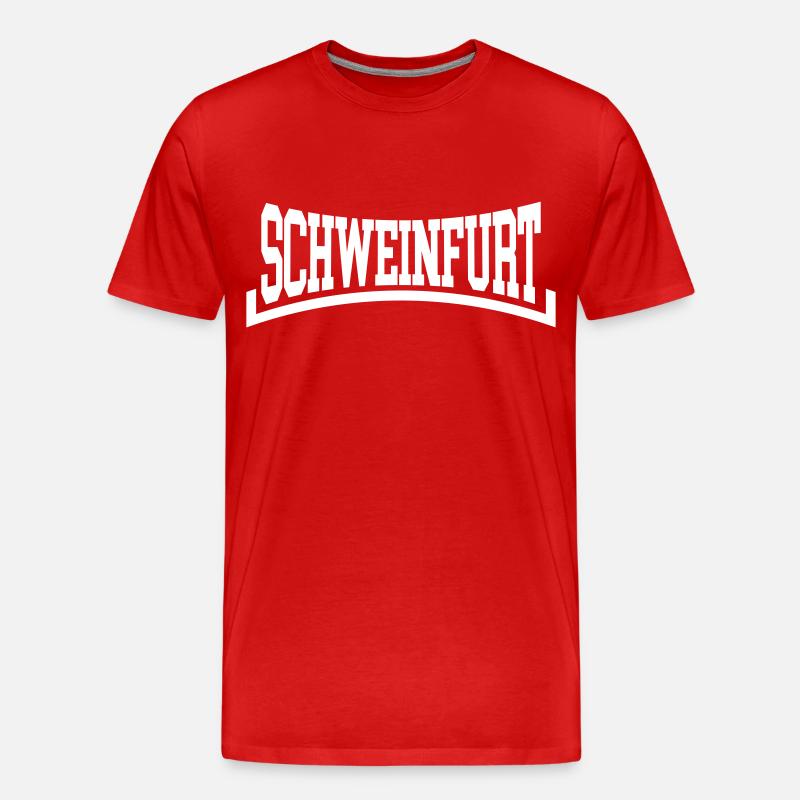 Schweinfurt - Männer Premium Bio T-Shirt - Rot