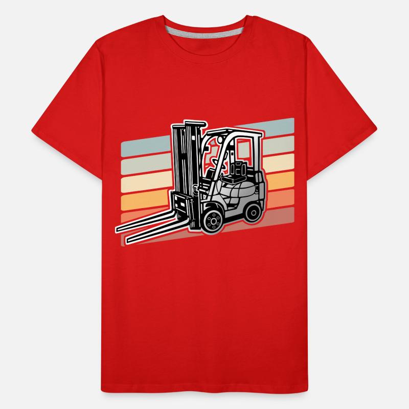 Gabelstapler Stapler Männer Premium Bio T-Shirt