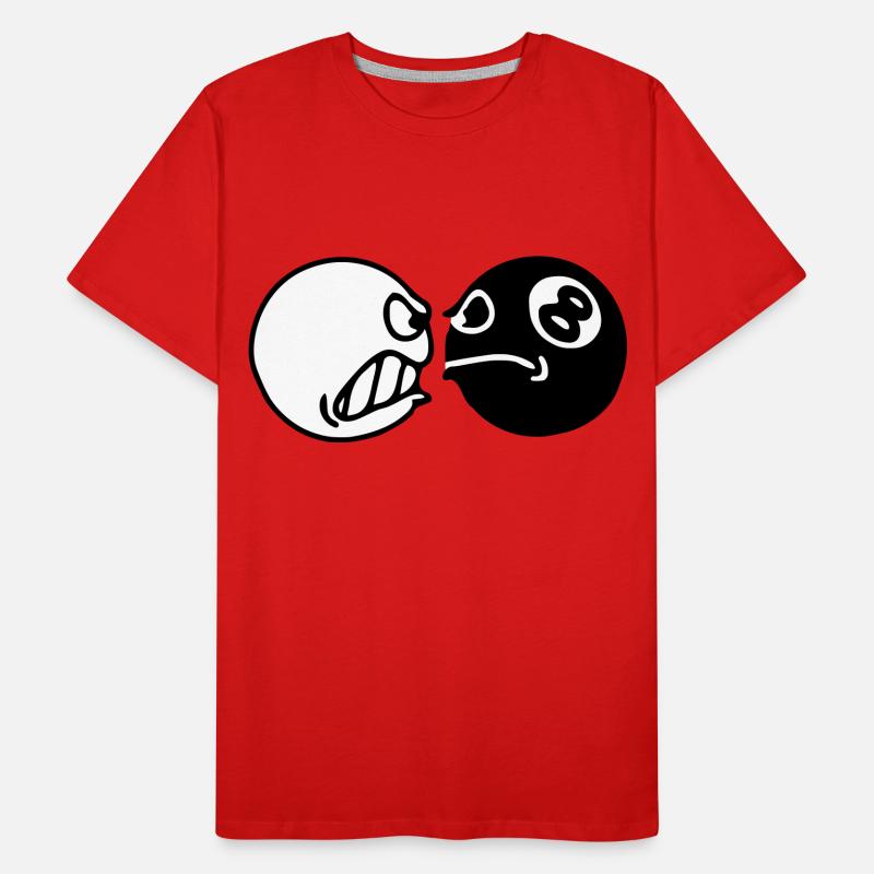Billardkugeln Männer Premium Bio T-Shirt