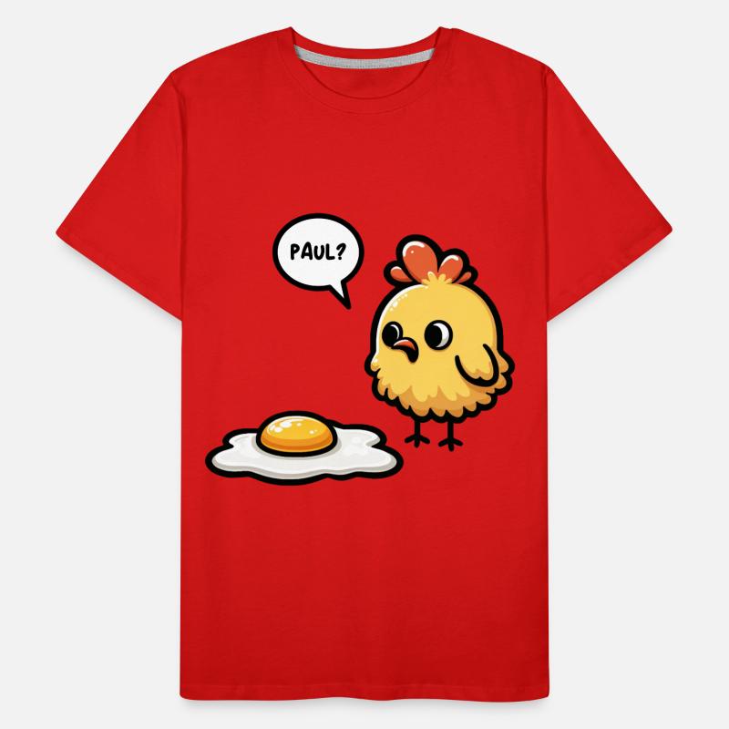 Eggs Fried Egg Easter Meme Men's Premium Organic T-Shirt