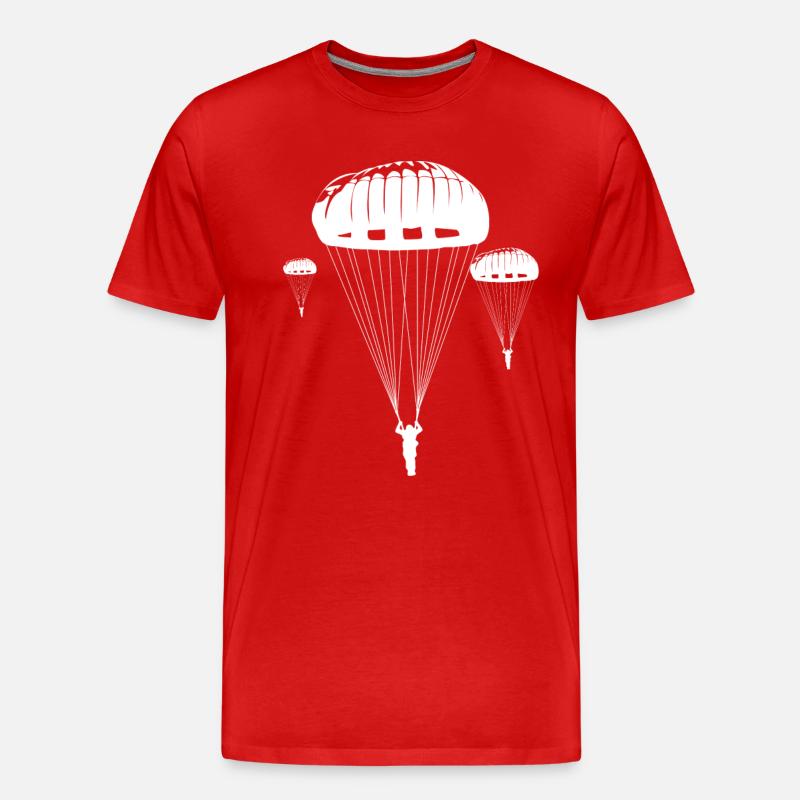 Fallschirmjäger Airborne Division - Männer Premium Bio T-Shirt - Rot