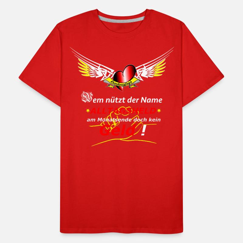 Krankenpfleger Männer Premium Bio T-Shirt