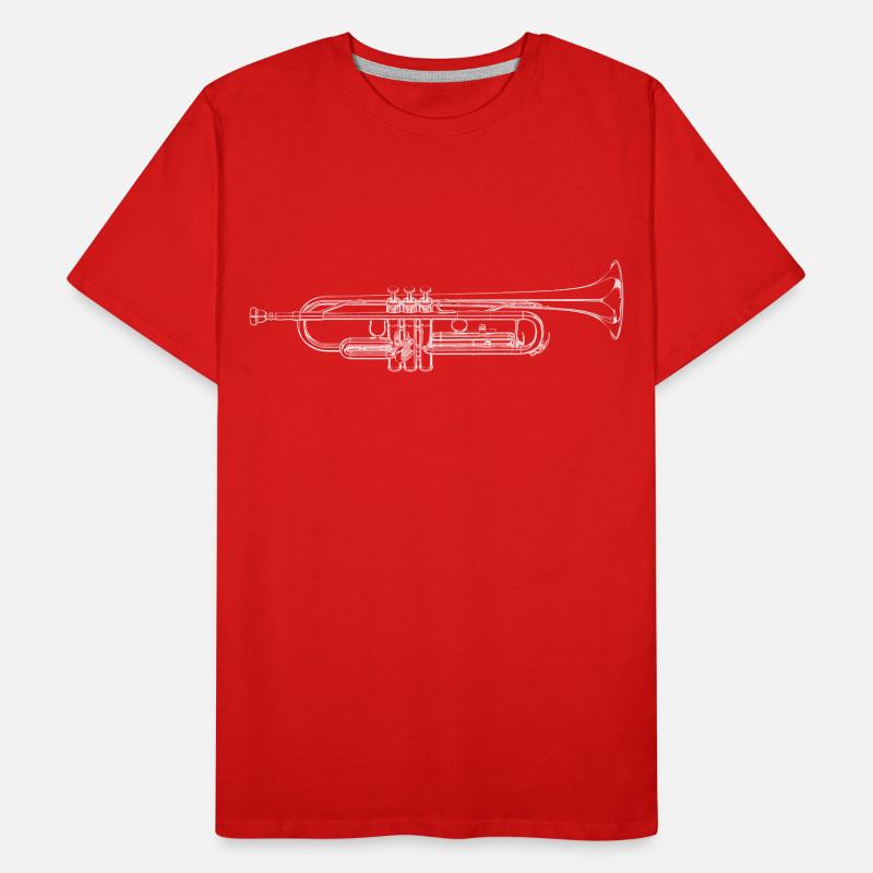 Trompete Männer Premium Bio T-Shirt
