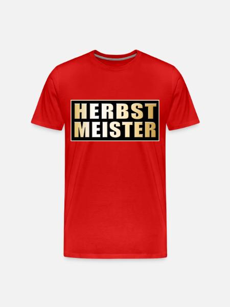 Herbstmeister - Men's Premium Organic T-Shirt - red