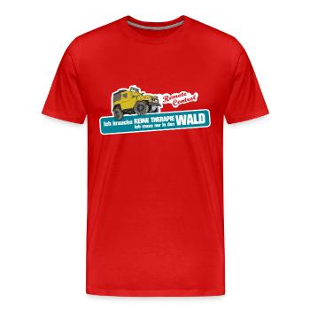 Keine Therapie - Nur RC - RC Geländewagen Liebe - Männer Premium Bio T-Shirt - Rot - Vorne - Damien (186cm)