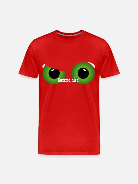 Ruhr pot green eyes - Men's Premium Organic T-Shirt - red