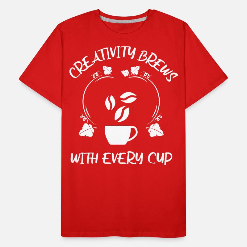 Kaffee Espresso Käffchen Männer Premium Bio T-Shirt