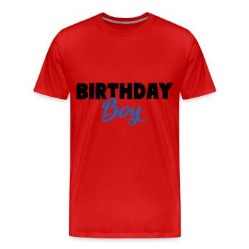 Birthday Boy Jungen Geburtstag - Men's Premium Organic T-Shirt - red - Front - Damien (186cm)