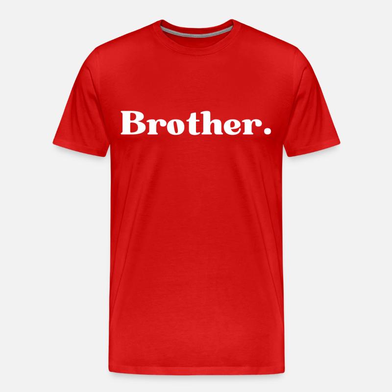BRUDER - Männer Premium Bio T-Shirt - Rot