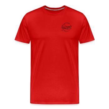 Gérard - Men's Premium Organic T-Shirt - red - Front - Damien (186cm)