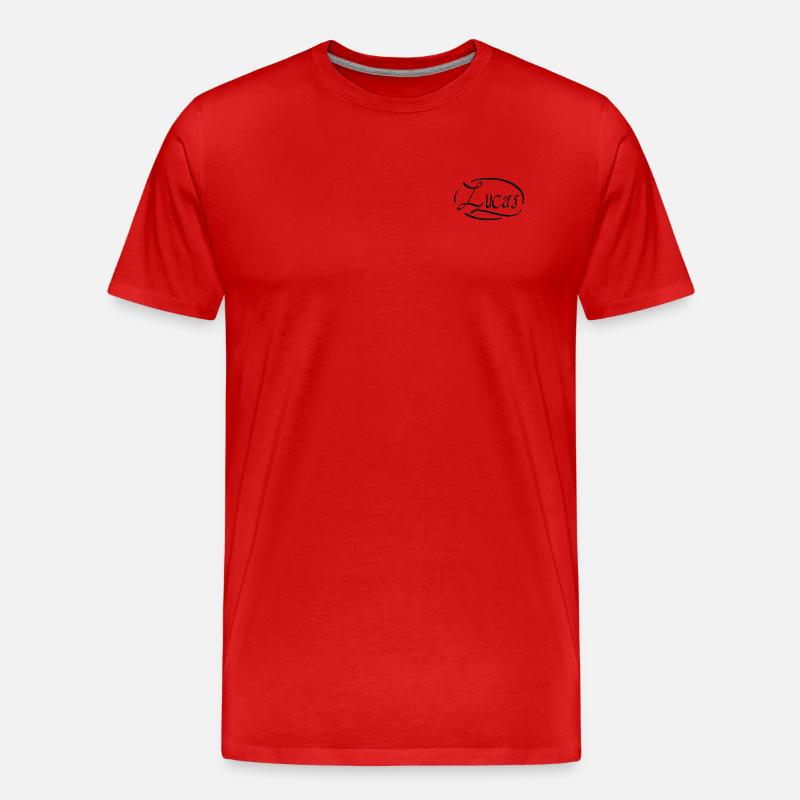 Lucas - Männer Premium Bio T-Shirt - Rot