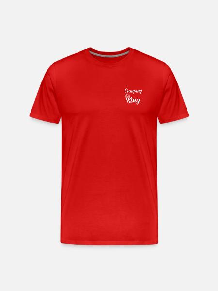 Camping King - Männer Premium Bio T-Shirt - Rot