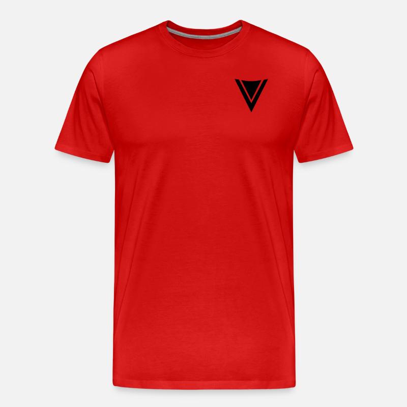 FronzeDE Basic Black - Men's Premium Organic T-Shirt - red