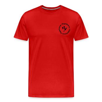 Zodiac Signs | Capricorn - Men's Premium Organic T-Shirt - red - Front - Damien (186cm)