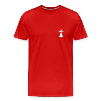Hermine Brittany - Men's Premium Organic T-Shirt - red - Front - Damien (186cm)