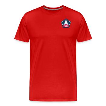 NYCE (en anglais seulement) - T-shirt bio Premium Homme - rouge - Devant - Damien (186cm)