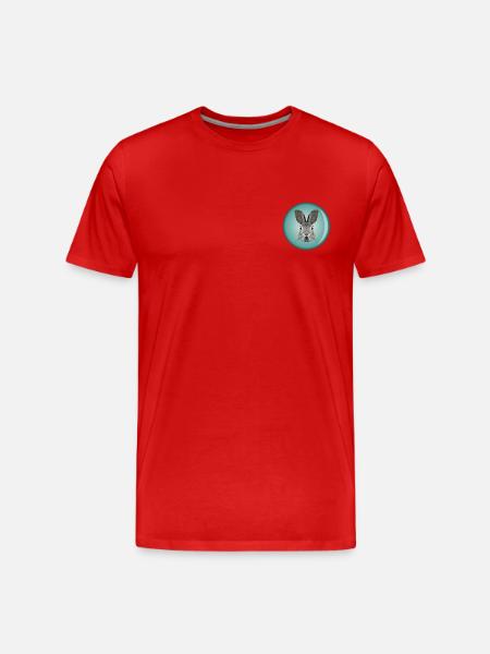 Rabbit head - Men's Premium Organic T-Shirt - red