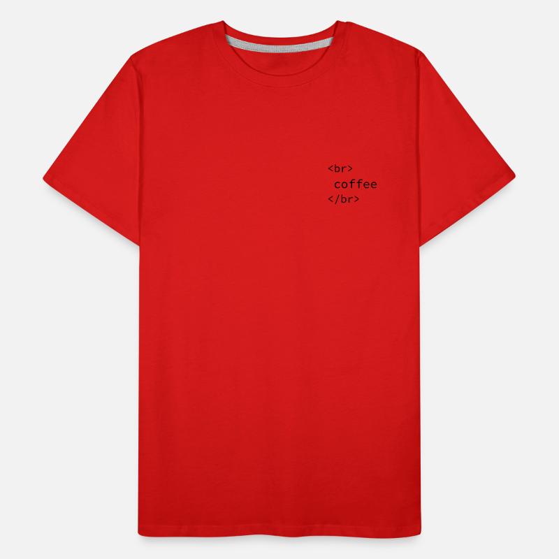 Coffee Break by Developer Men's Premium Organic T-Shirt