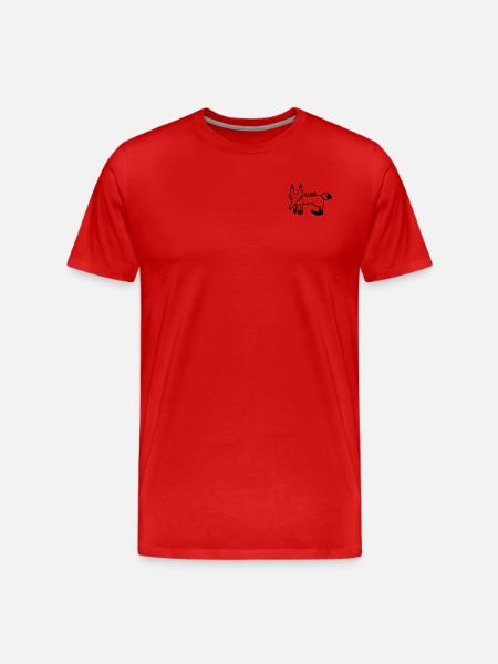 Anti-Zoo Fuks - Men's Premium Organic T-Shirt - red