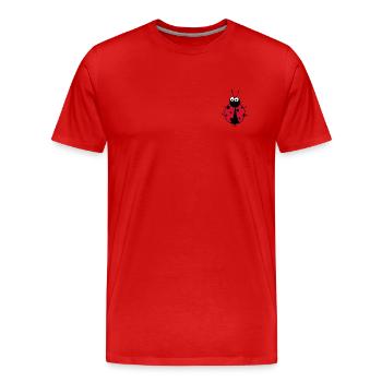 Ladybird - Men's Premium Organic T-Shirt - red - Front - Damien (186cm)