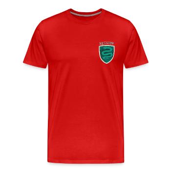 Harry Potter Slytherin Logo small - Men's Premium Organic T-Shirt - red - Front - Damien (186cm)