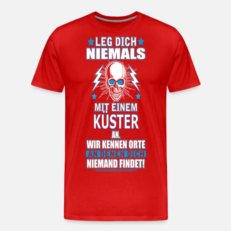 KÜSTER - Männer Premium Bio T-Shirt - Rot