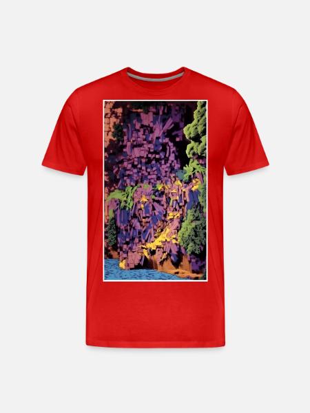 1990 Coast - Männer Premium Bio T-Shirt - Rot