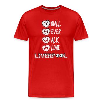 Liverpool liverpool - Men's Premium Organic T-Shirt - red - Front - Damien (186cm)