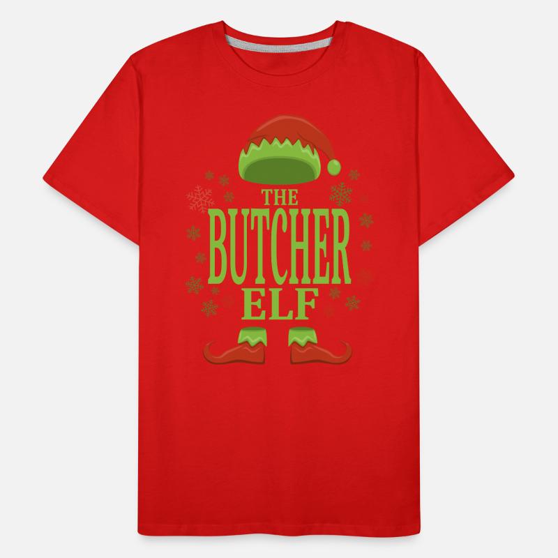 Elfe boucher de Noël T-shirt bio Premium Homme