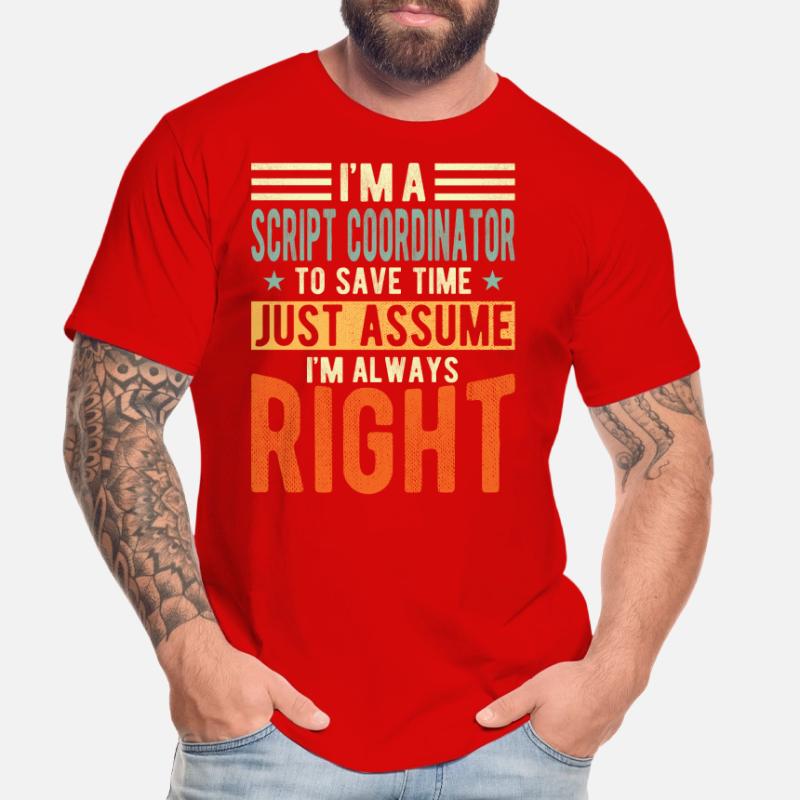 Coordinateur de script T-shirt bio Premium Homme