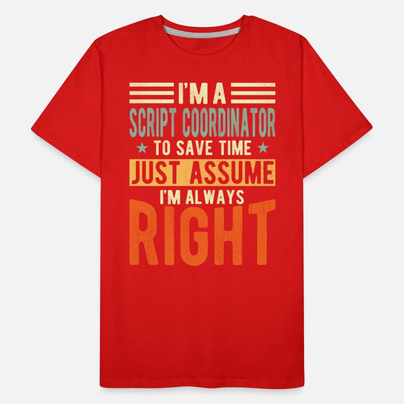 Script Coordinator Men's Premium Organic T-Shirt